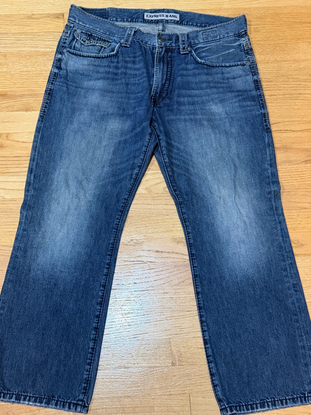 Classic Men’s Bootcut Blue Denim Jeans
